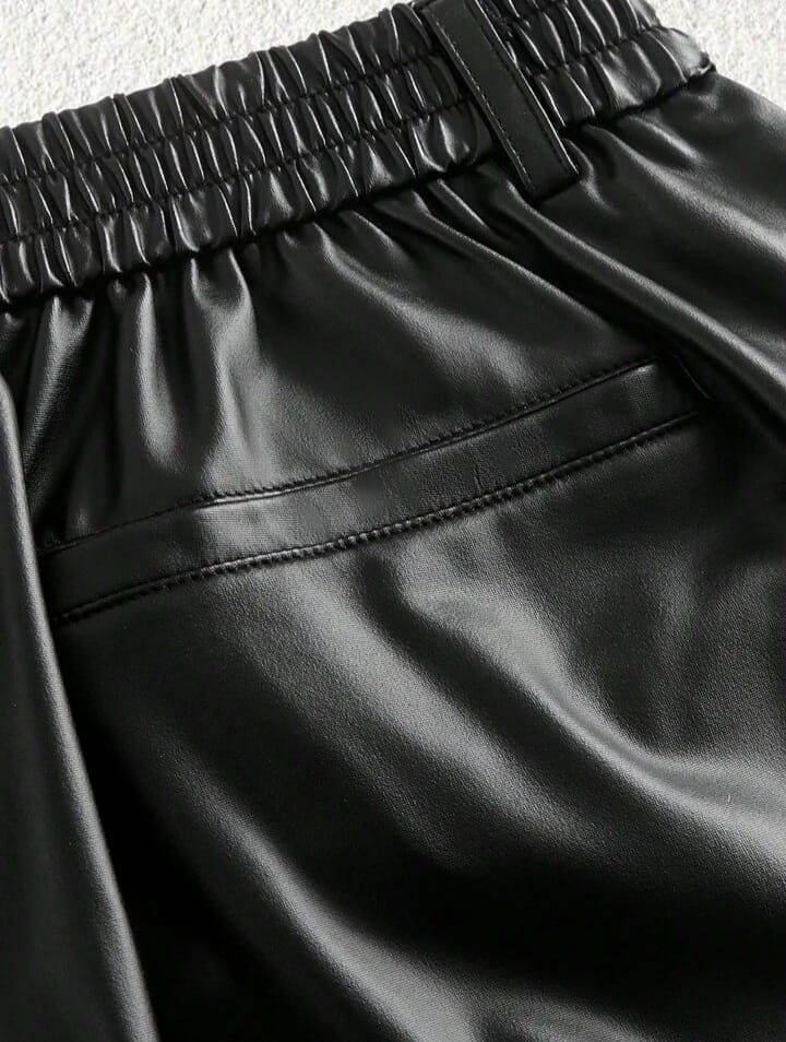Midnight Luxe Faux Leather Shorts